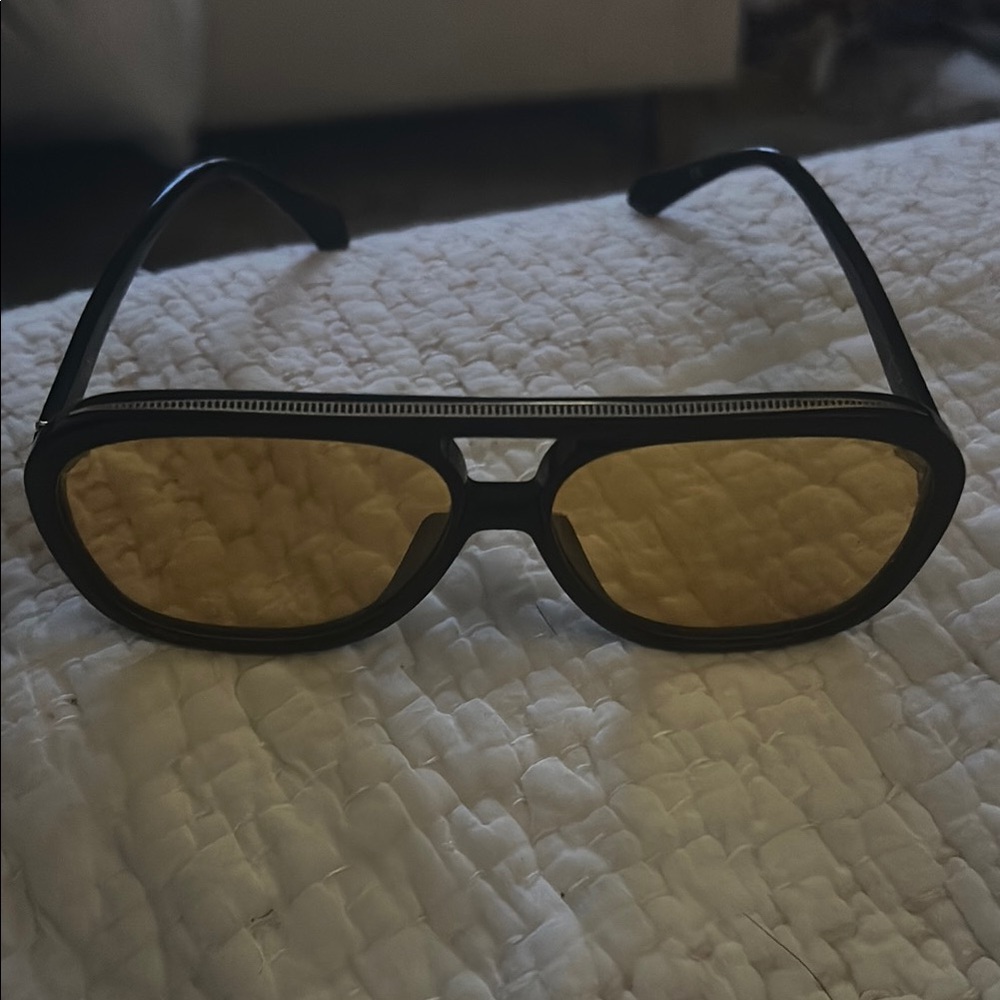 Black and Yellow Sunglasses